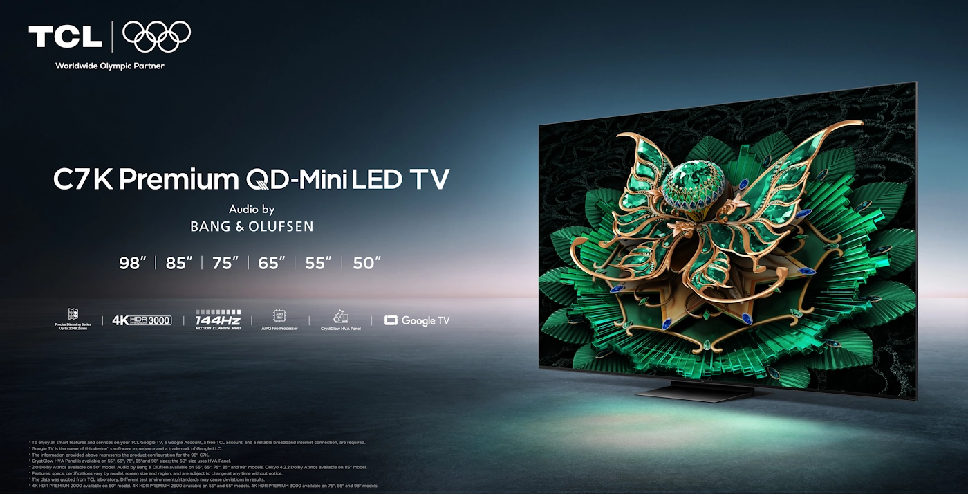 TCL 65C7K Premium QD-Mini LED 144Hz Google Smart TV